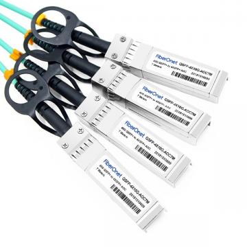 Cisco 40GBase-AOC QSFP to 4 SFP+ Active Optical breakout Cable, 7-meter